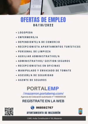 04-10-22 OFERTAS EMPLEO 04-10-22 OFERTAS EMPLEO