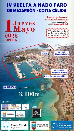 CARTEL TRAVESIA A NADO EL FARO 2025