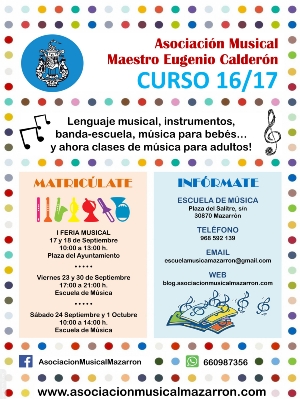 Cartel Matricula Curso 16-17