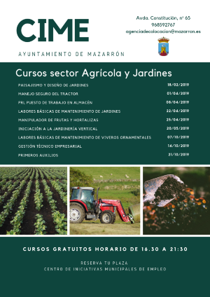 Cursos Agricultura y Jardines