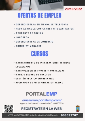 OFERTAS Y CURSOS PORTALEMP 20 OCTUBRE