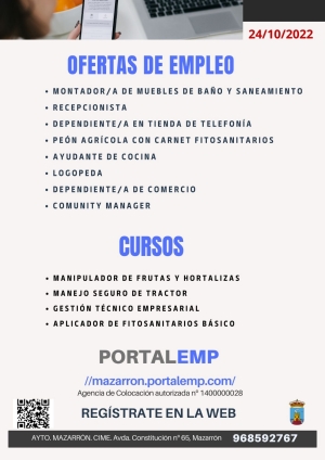 OFERTAS Y CURSOS PORTALEMP 24 OCTUBRE