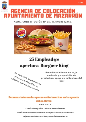 Oferta de empleo 25 octubre