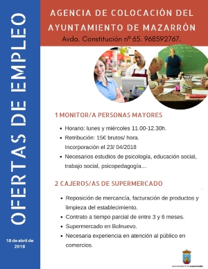 Ofertas de empleo 18 de abril