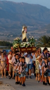 Leiva muestra su devoción por la Virgen del Carmen