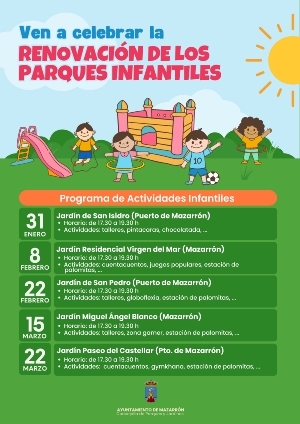 Cartel actividades infantiles