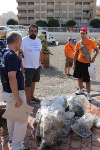 LOS PARTICIPANTES DE LA XIX JORNADAS DE LIMPIEZA DE FONDOS MARINOS DE LA BAHÍA DE MAZARRÓN RECOGEN 170 KILOS DE RESIDUOS