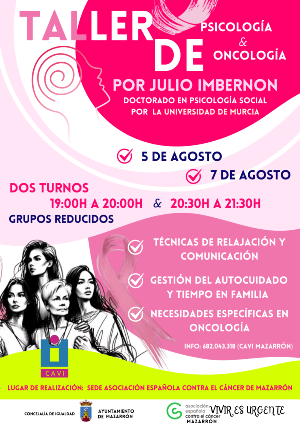 CARTEL TALLER DE PSICOLOGÍA