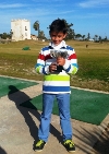 ÁNGEL PÉREZ CAMPEÓN BENJAMÍN DEL I MENSUAL DE GOLF DE LA FGRM