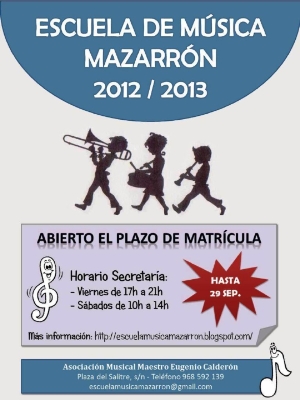 CARTEL ESCUELA MUSICA 2012