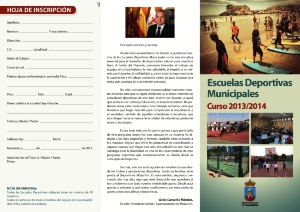 ESCUELAS DEPOR MUNICIPALES 2013-2014