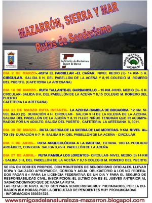 SENDERISMO_MAZARRON_SIERRA_Y_MAR_CARTEL