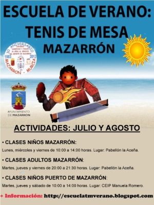 TENIS DE MESA ESCUELA VERANO 2013