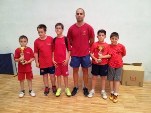 TENIS MESA BENJAMIN CAMPEON EQUIPOS 2013