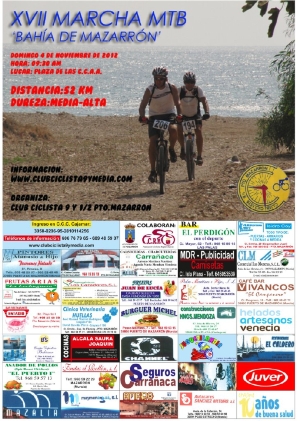 XVII MARCHA MTB BAHIA DE MAZARRON CARTEL