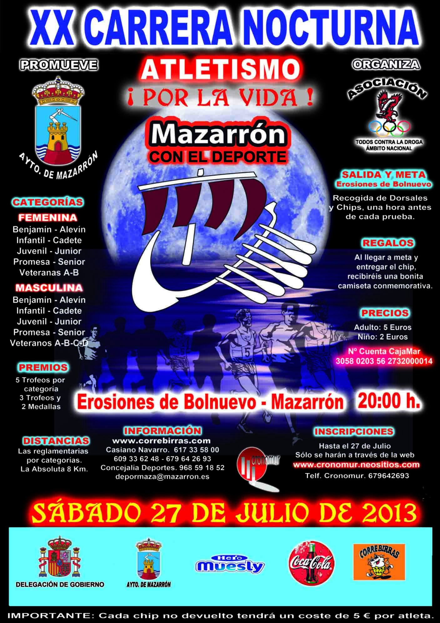 LA CARRERA NOCTURNA “POR LA VIDA” CUMPLE 20 AÑOS EN “INMEJORABLE ESTADO DE SALUD”